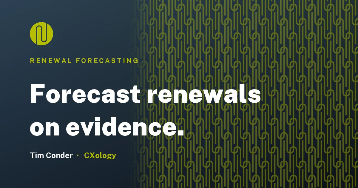 How to Forecast Renewals Without Relying on Gut Feel